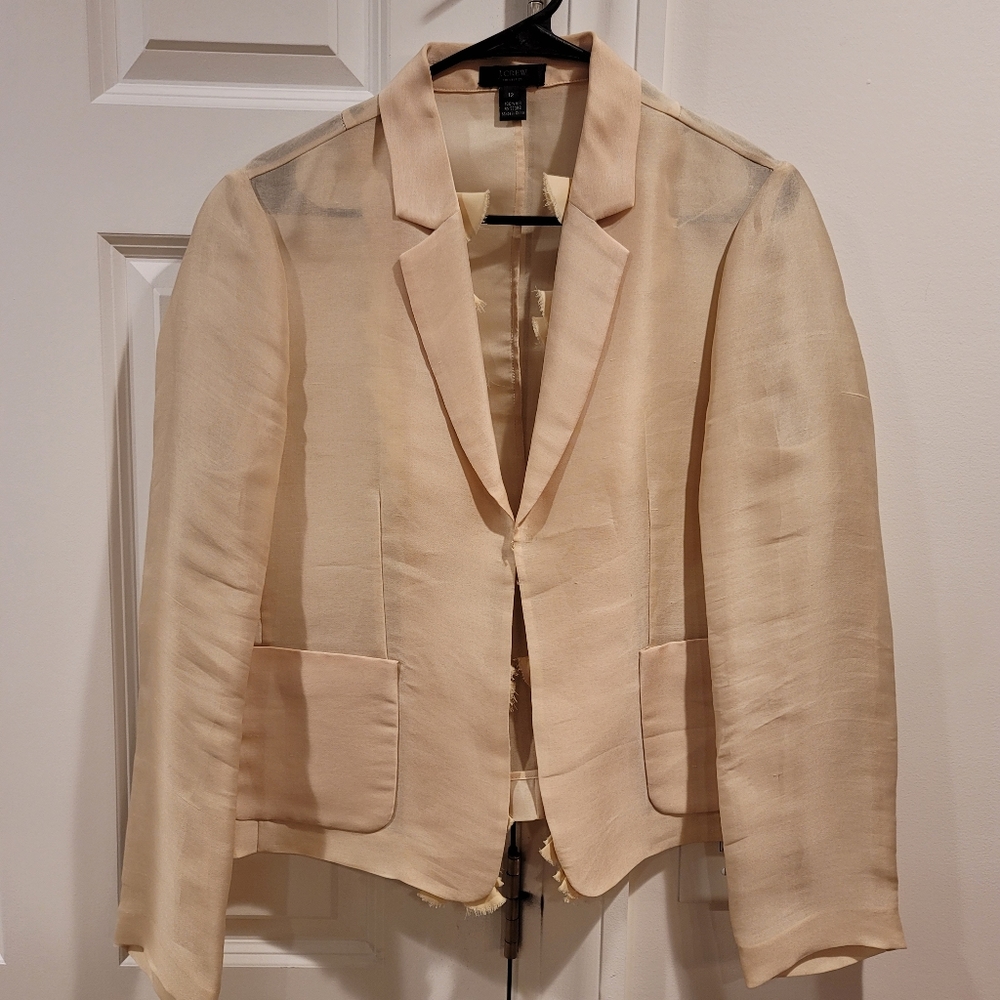 J.Crew Collection Sheer Blazer